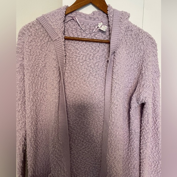 Ripzone Lilac Popcorn Cardigan with Hood Size XS - Picture 2 of 5